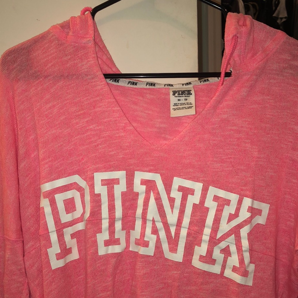 Vintage Pink Hoodie. Gently used